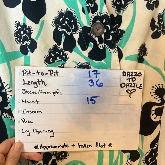 ST. JOHN Orchid Fever Print Twill Belted Button Dress Chamomile Multi Floral | 4 - Picture 3 of 9